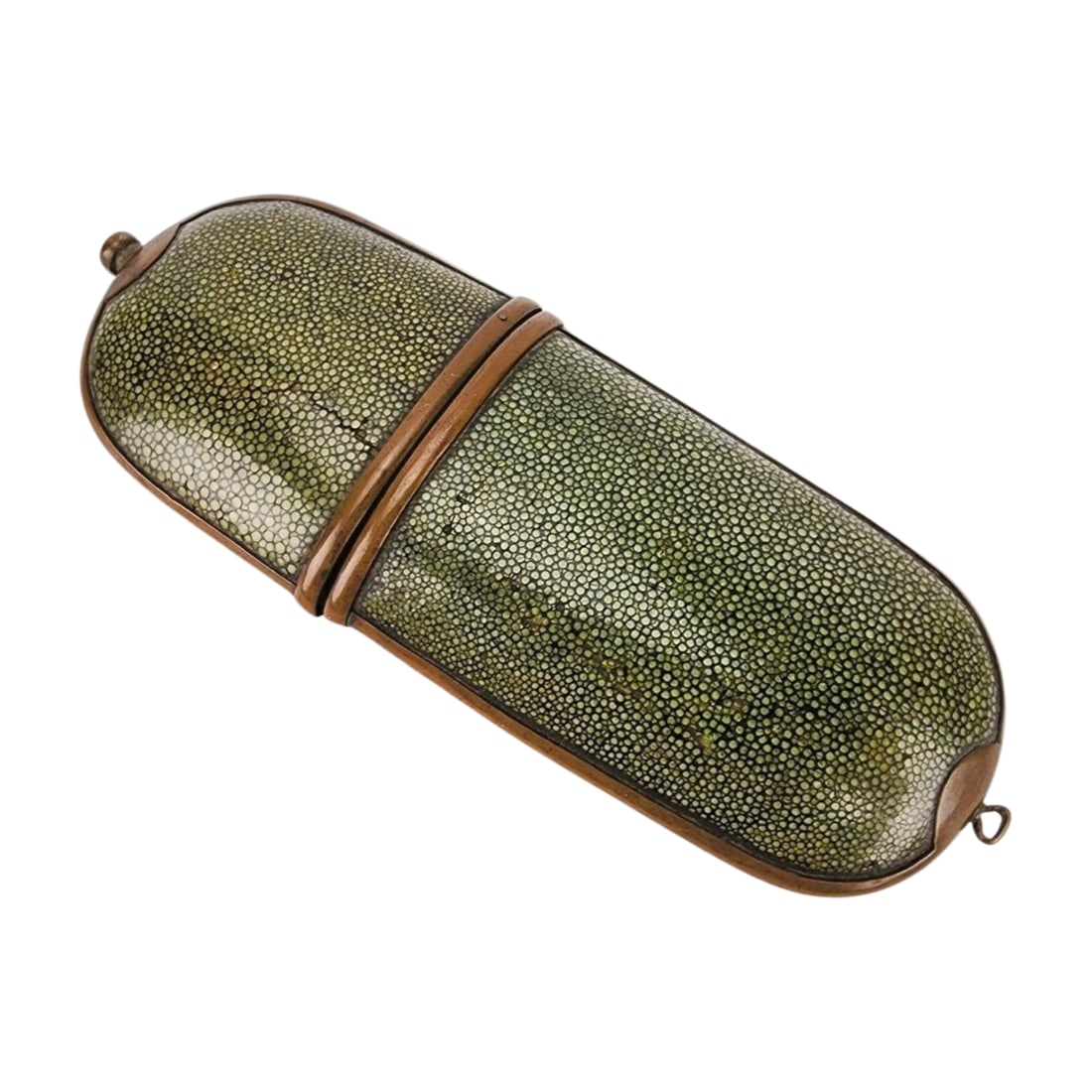 Antique Chinese Shagreen and Bronze Eyeglass Case (1 of 6)