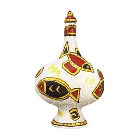 Italian Mid-Century Modern Ceramic Bottle by Guido Gambone