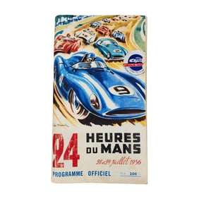 24 Hours of LeMans Official Program 1956
