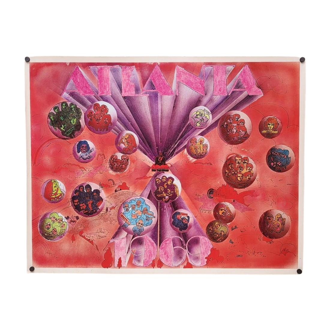 1969 Atlanta International Pop Festival Poster (1 of 10)