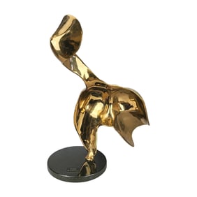 Gilt Bronze Sculpture by Sig de Tonancour, "Flight"