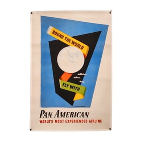 Pan American Airways Travel Poster by E. McKnight Kauffer