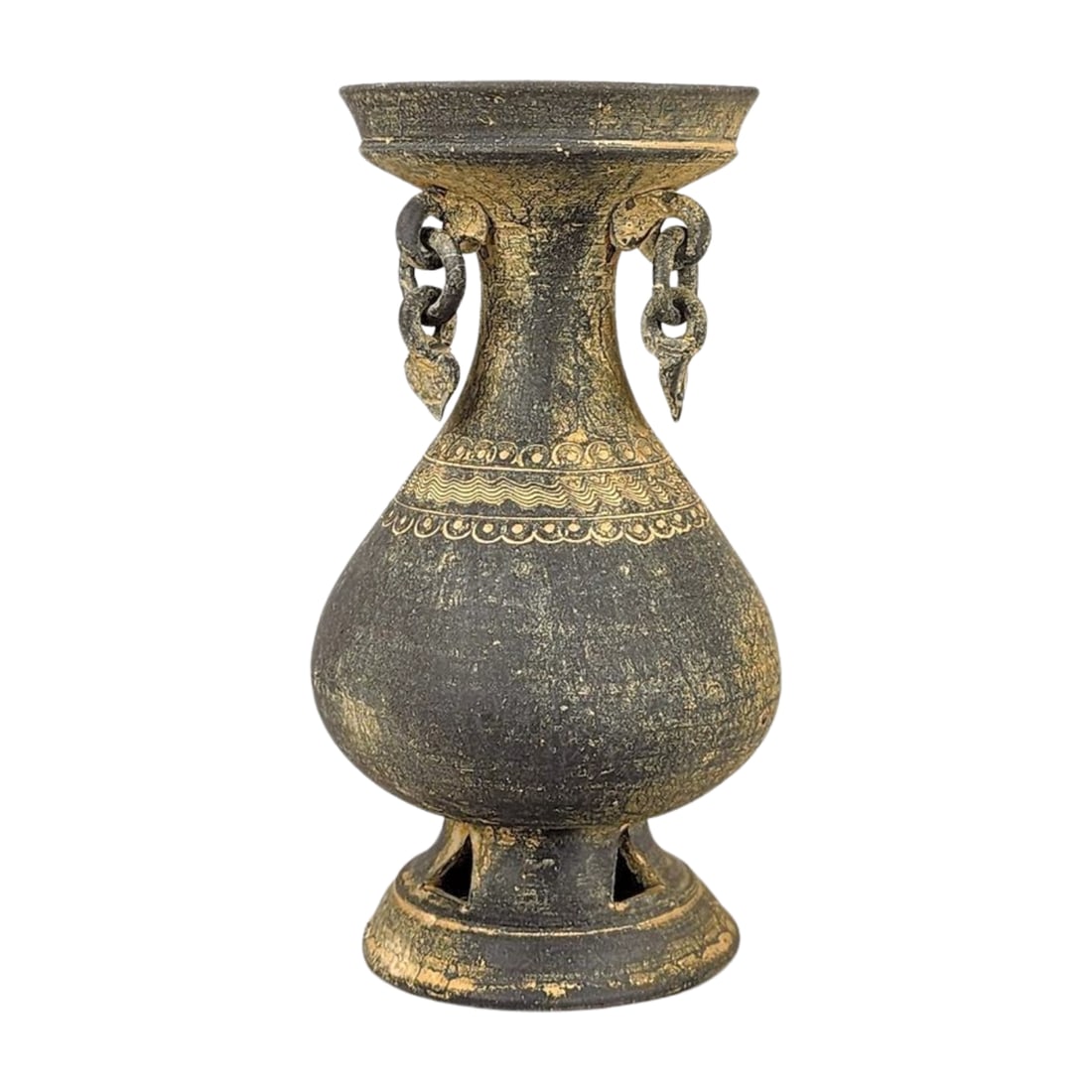 Korean Silla Kingdom Gilded Vessel Pottery (1 of 7)