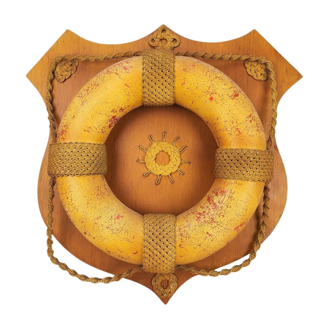 Antique Sailor's Ropework Life Preserver Buoy (1 of 7)