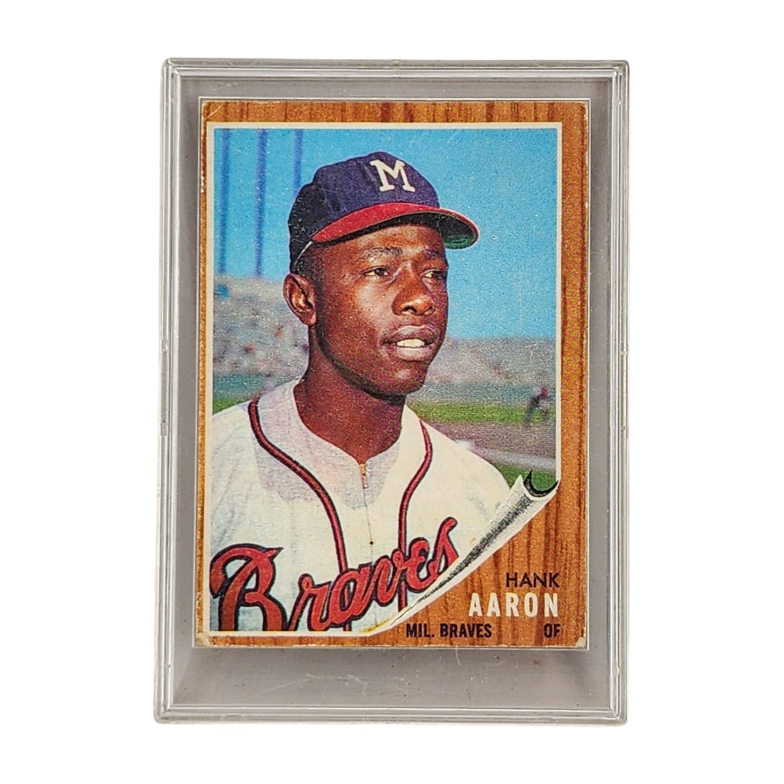 Vintage 1962 Topps Hank Aaron Baseball Card #320 (1 of 5)