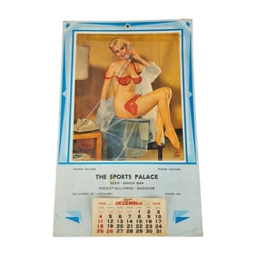 Vintage 1966 Sports Palace Pin-Up Girl Calendar – Macon, GA