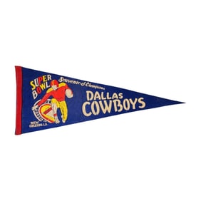 Vintage Dallas Cowboys Super Bowl VI Pennant