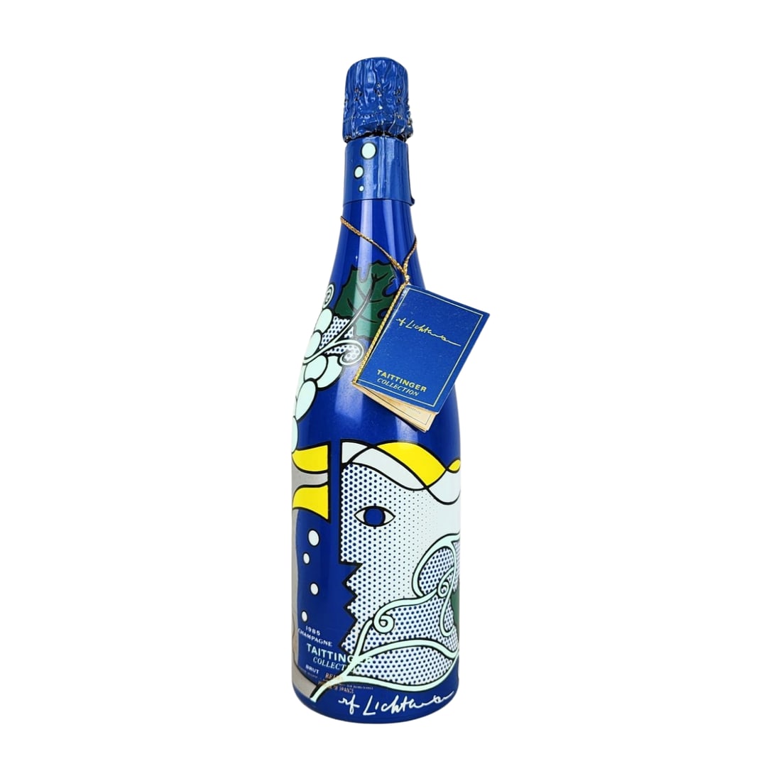 Taittinger Collection 1985 Champagne Bottle, Design by Roy Lichtenstein (1 of 8)