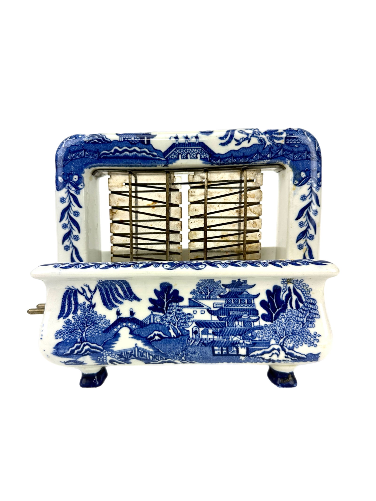 1920's Blue Willow Toastrite Porcelain Toaster (1 of 5)