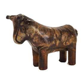 Omersa Leather Bull Doorstop for Valenti