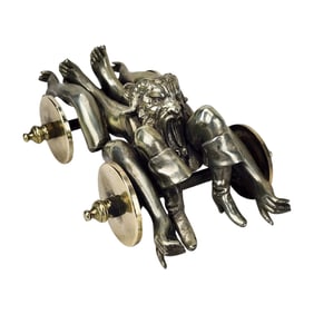 Vintage Folk Art Devil Demon Car Sculpture