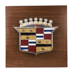 Cadillac Car Dealer Office Plaque Sign