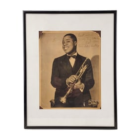 Louis Armstrong Signed Photograph