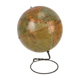Early Webster Terrestrial World Globe Small Version