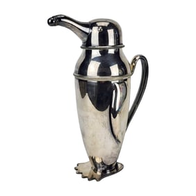 Vintage Penguin Cocktail Shaker