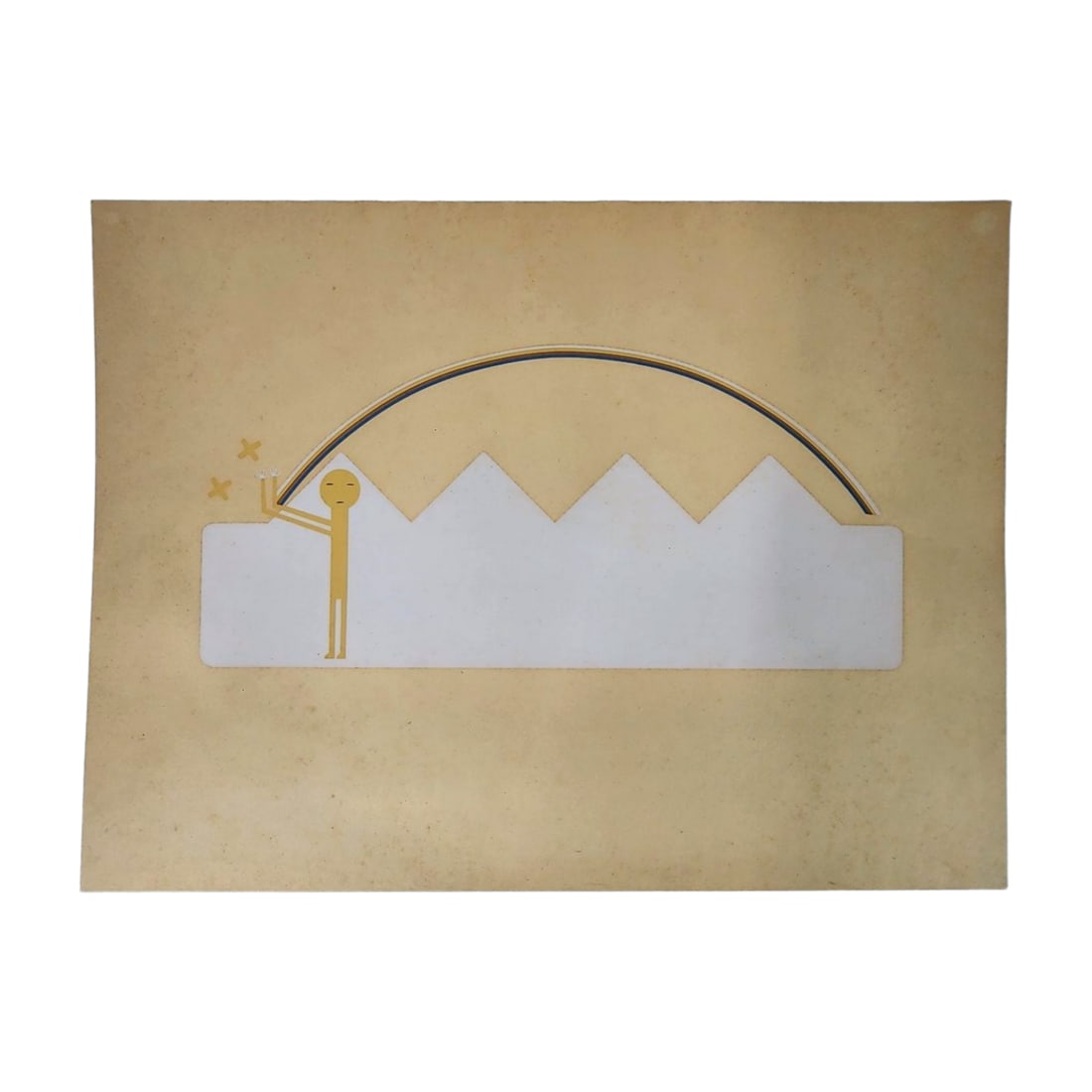 Navajo Ceremonial 'Sand Dune Monster' Silkscreen Print (1 of 6)