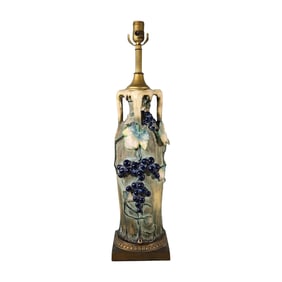 Art Nouveau Amphora Edda Grape Vine Vase Bohemian Lamp