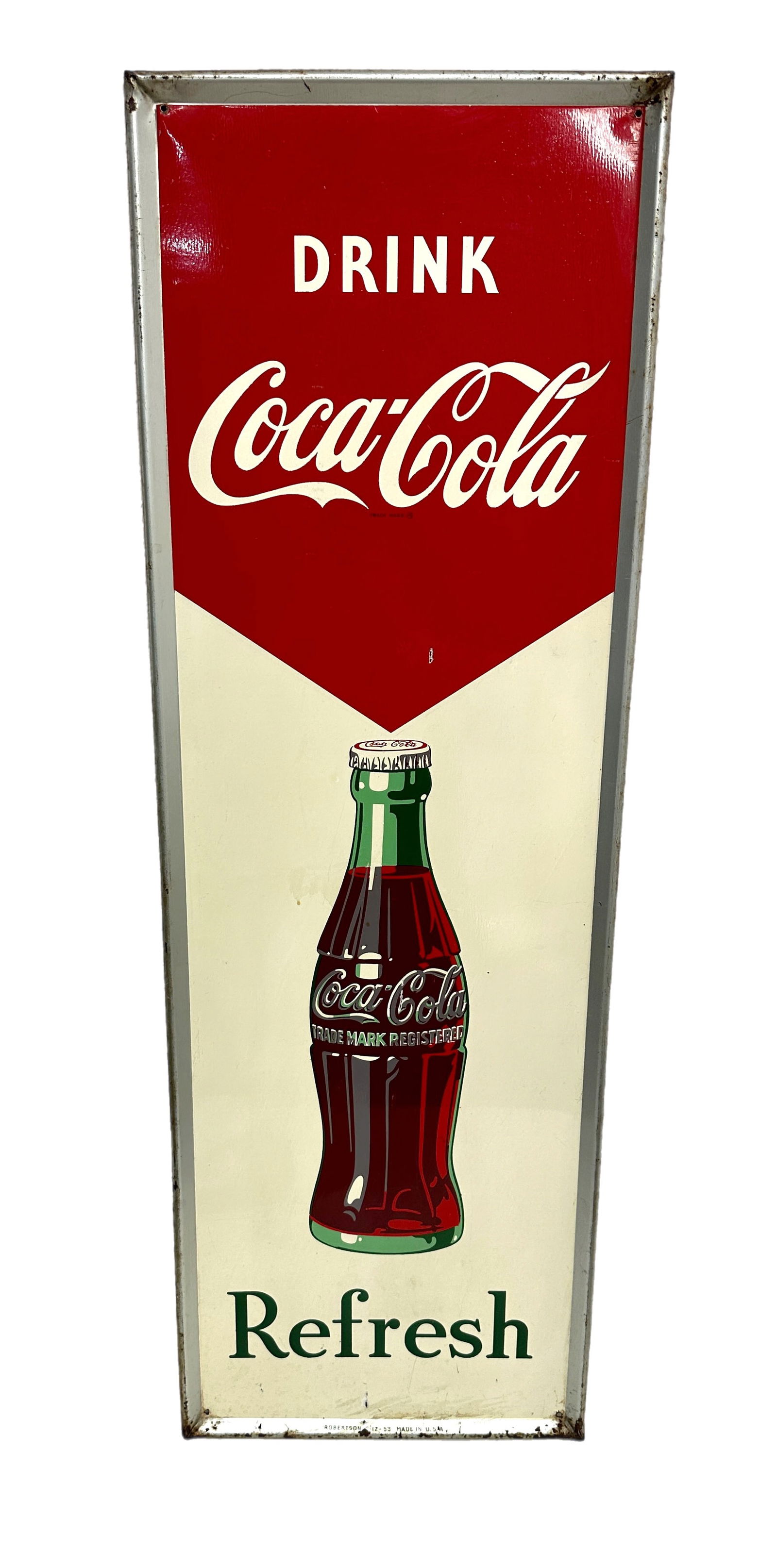 1953 Drink Coca-Cola Bottle Sign (1 of 5)