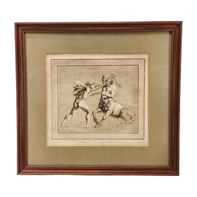 Giovanni Battista Cipriani, Theseus and Minotaur Etching 1789