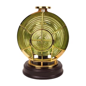 Fresnel Lens Desk Light House Sculpture