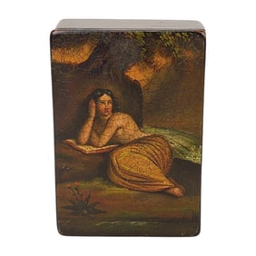 19th Century Miniature Nude Painting Snuff Box