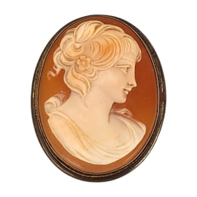 Antique Cameo Estate Brooch Pin