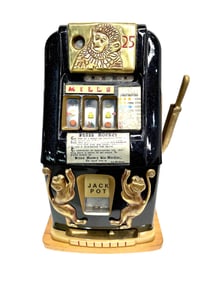 Rare Mills Limited Edition Brass Monkey Slot Machine