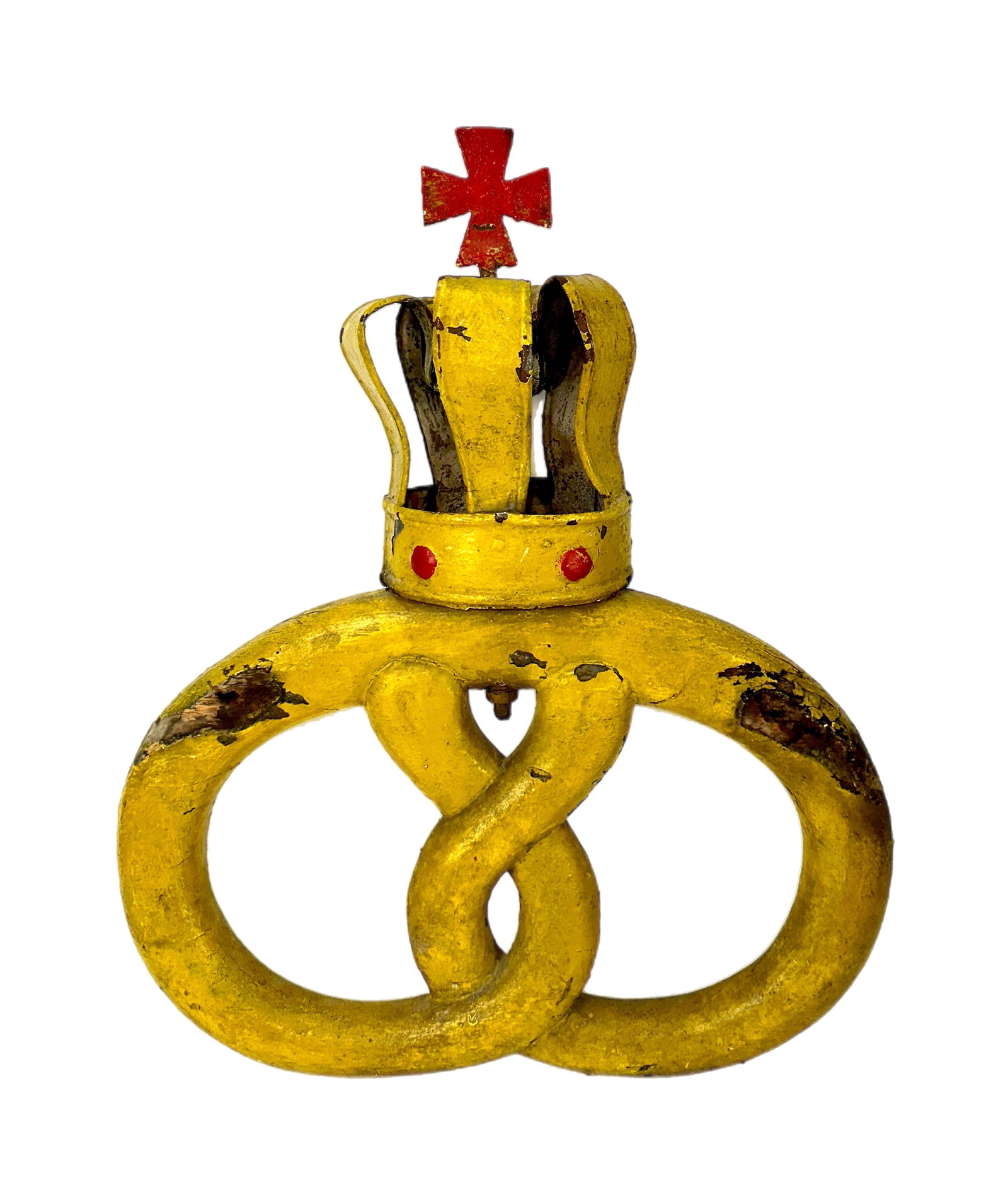 Early 1900's Pretzel & Crown Bakery Trade Sign (1 of 5)