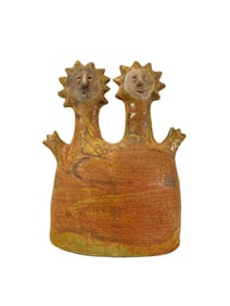 Stan Bitters Sun People Sculpture California Pottery
