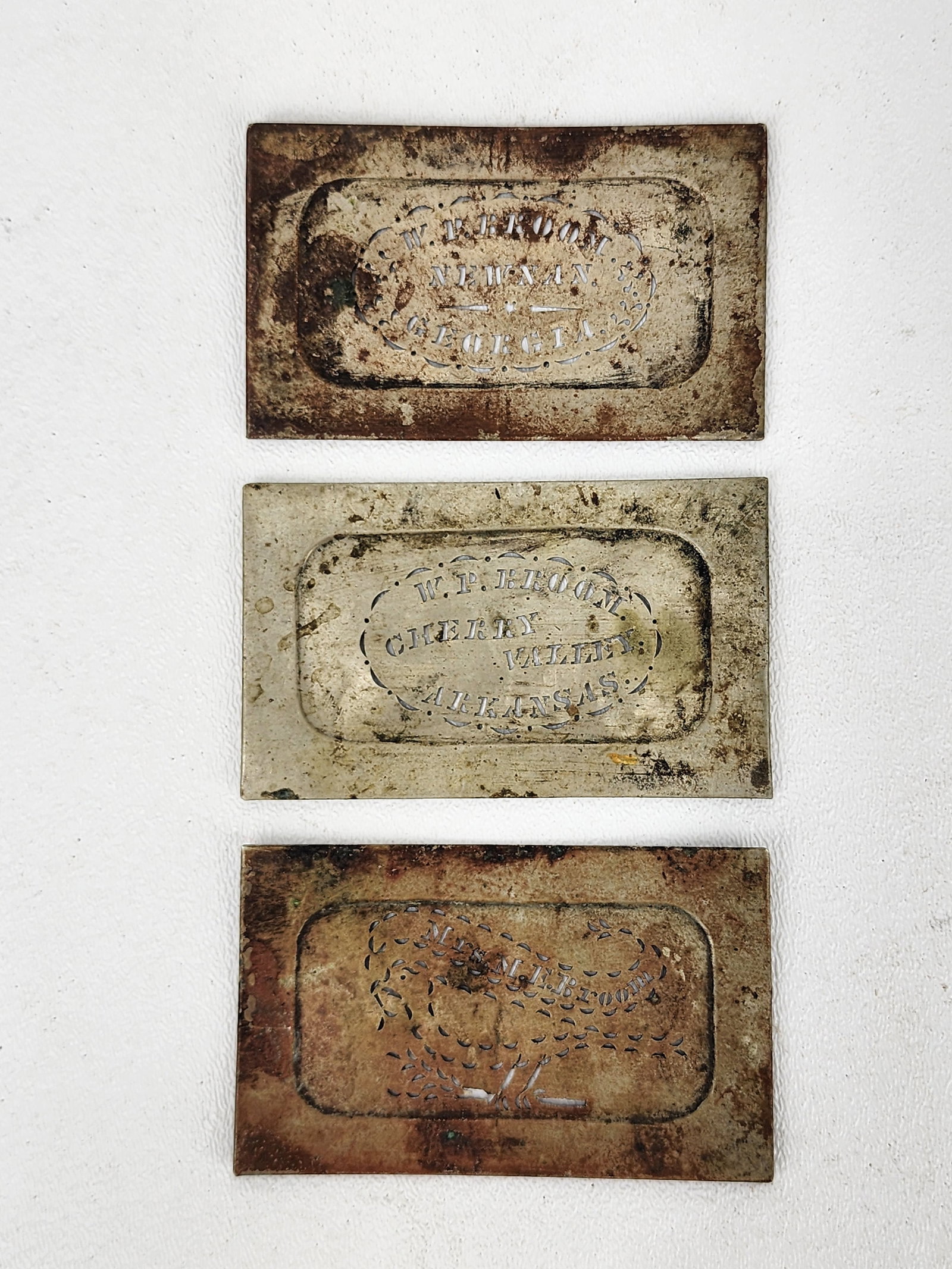 Civil War Era Identification Name Plate Stencil Templates (1 of 6)