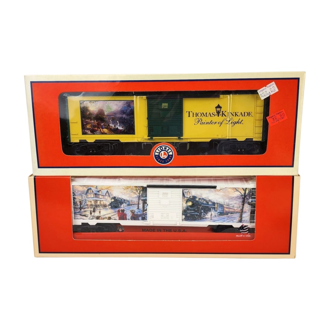 Lionel Thomas Kinkade Wizard of Oz & White Christmas Train Boxcar Lot (1 of 5)