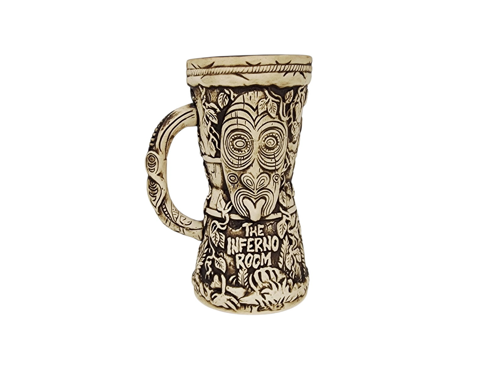 Drum Mug, The Inferno Room 1st Edition Tiki Farm: 2018 1st Edition Drum Mug by Ken Ruzic for Tiki Farm sold at The Inferno Room.