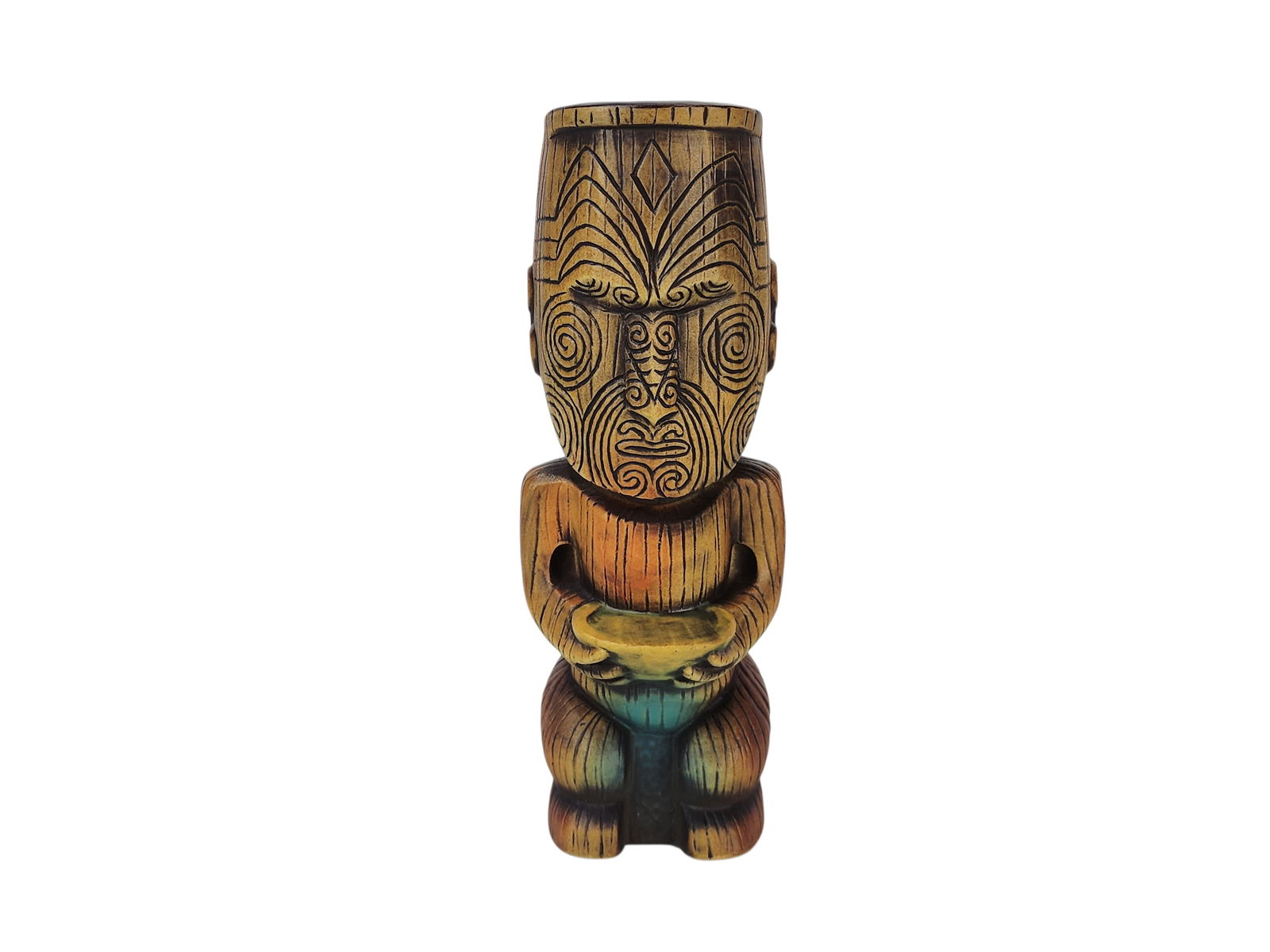 Eekum Bookum Pearl of Wisdom 1st Edition Tiki Mug Signed P. Vassar: Pearl of Wisdom 1st Edition designed by August Holland and sculpted and signed by Patrick Vassar for Eekum Bookum, sold at The Reef in 2018.