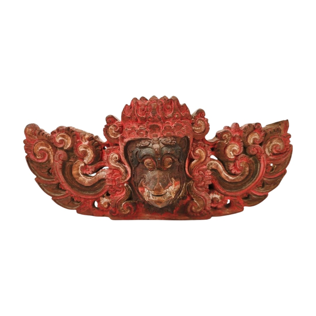 Balinese Architectural Alter Wood Carved Mask (1 of 5)