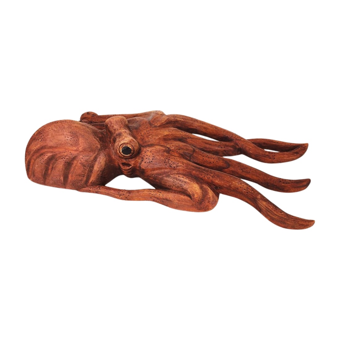 Balinese Wood Carved Octopus Wall Sculpture (1 of 4)