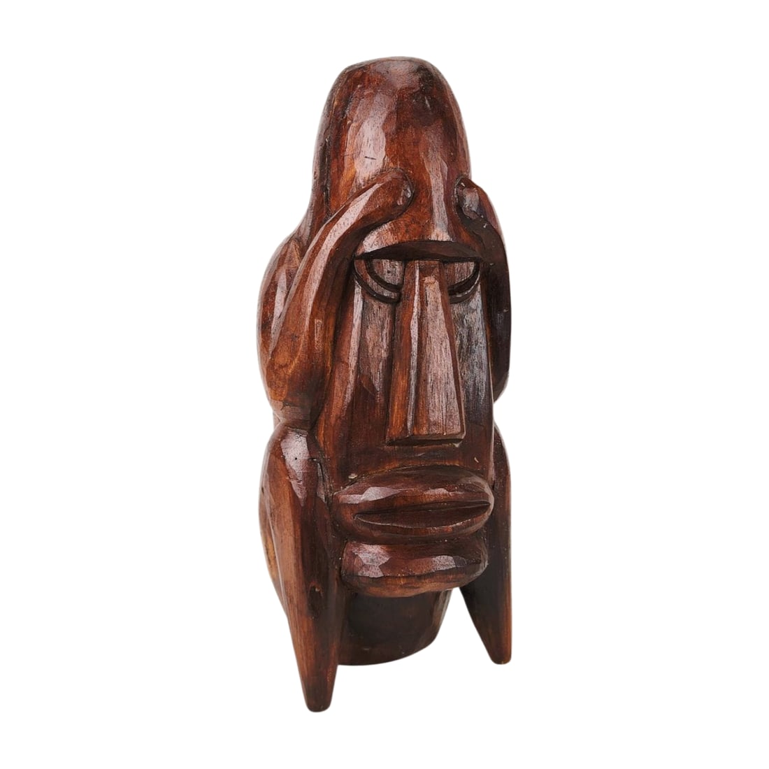 Vintage Carved Wood Suffering Bastard Tiki Sculpture (1 of 5)