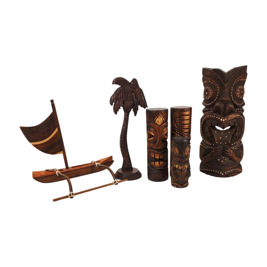 Group of Hand Carved Oceanic & Tiki Sculptures (1 of 5)