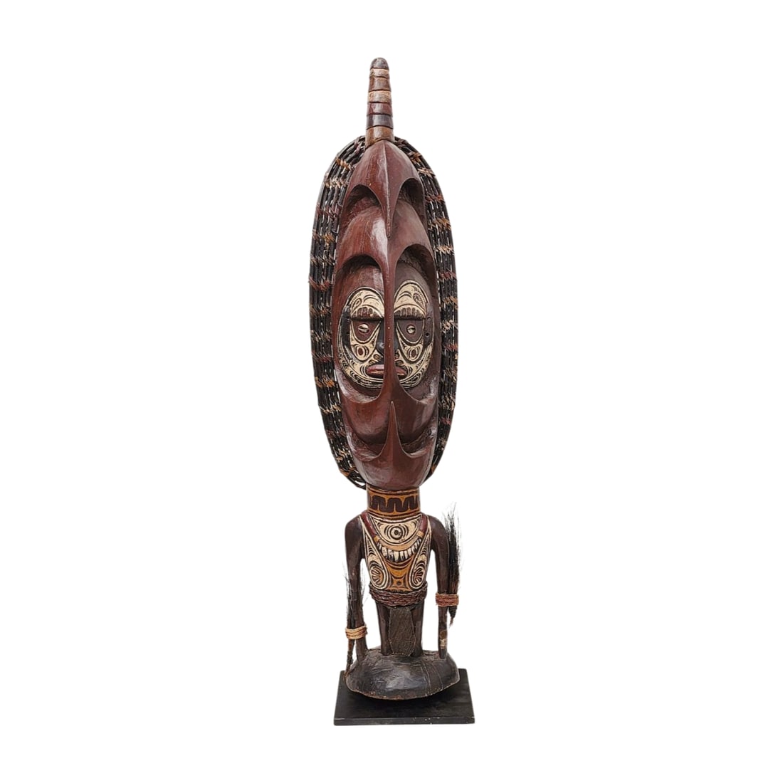 Papua New Guinea Sepik River Orator Figure Carved Sculpture (1 of 5)
