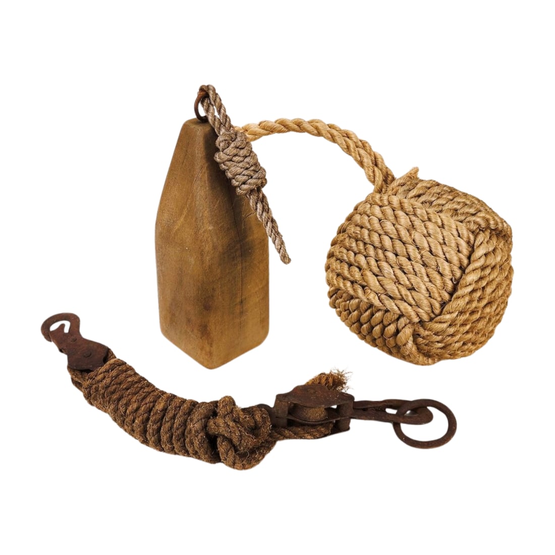 Group of Nautical Rope & Pulley Parts (1 of 5)