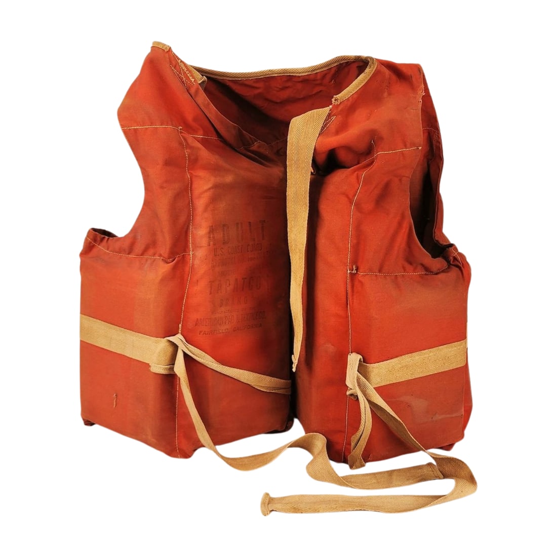 Vintage Canvas U.S Coast Guard Life Jacket (1 of 5)