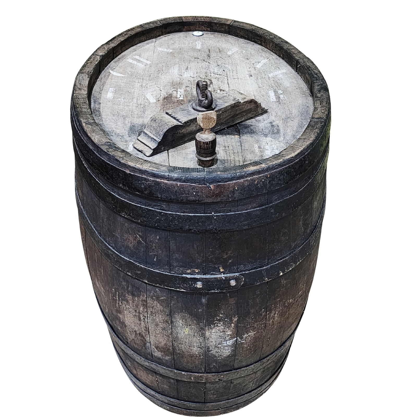 Large Antique Cask Barrel for Wine - 5