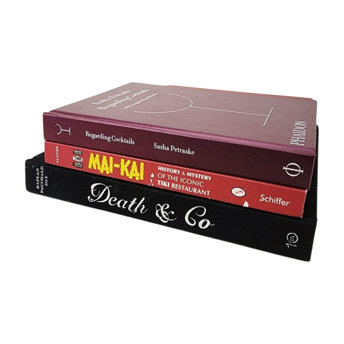 Regarding Cocktails, Mai-Kai, Death & Co. Book Lot: Lot of cocktail hardback books by various authors and publishers.