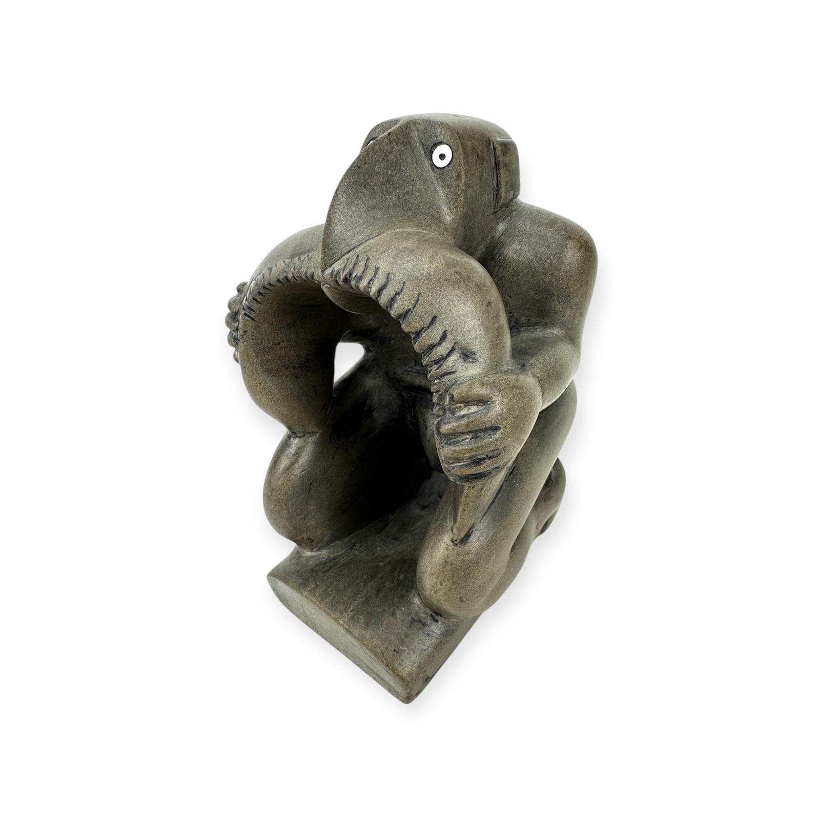 Solomon Islands Carved Stone Fishing God Kesoko Figure (1 of 7)