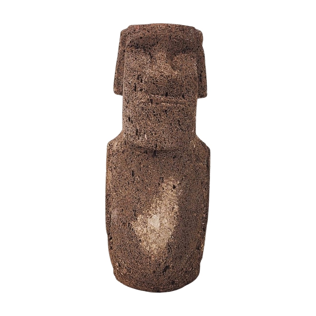 Vintage Volcanic Rock Moai Statue Sculpture: Vintage sculpture after the Easter Island Moai head figures. Measures 7" x 3" x 2 1/2".