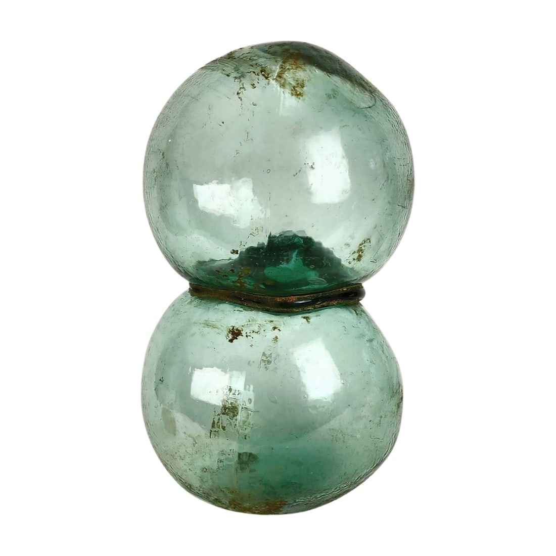 Vintage Binary Japanese Glass Fishing Float Buoy (1 of 5)