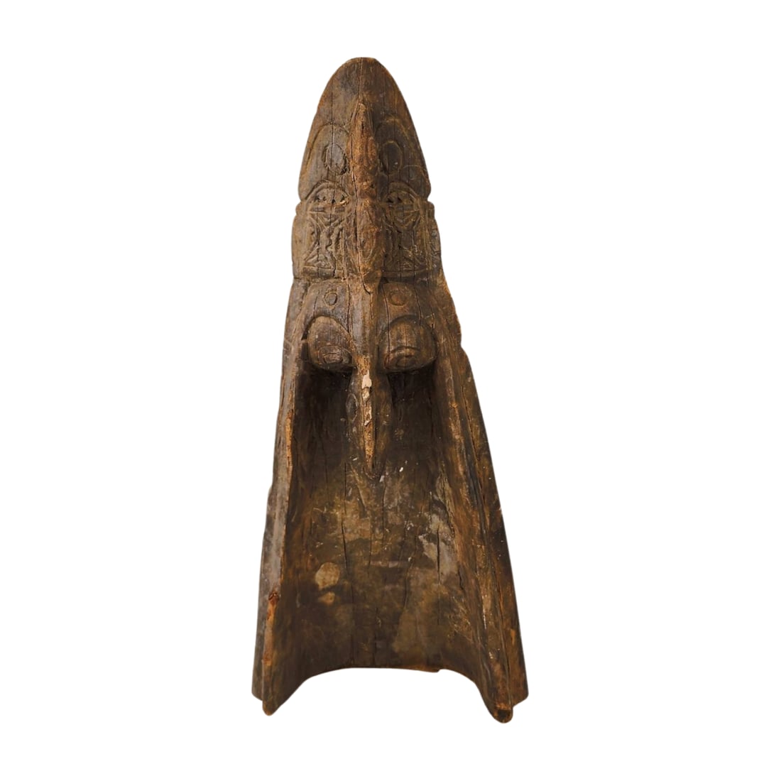 Papua New Guinea Wood Carved Canoe Prow (1 of 5)