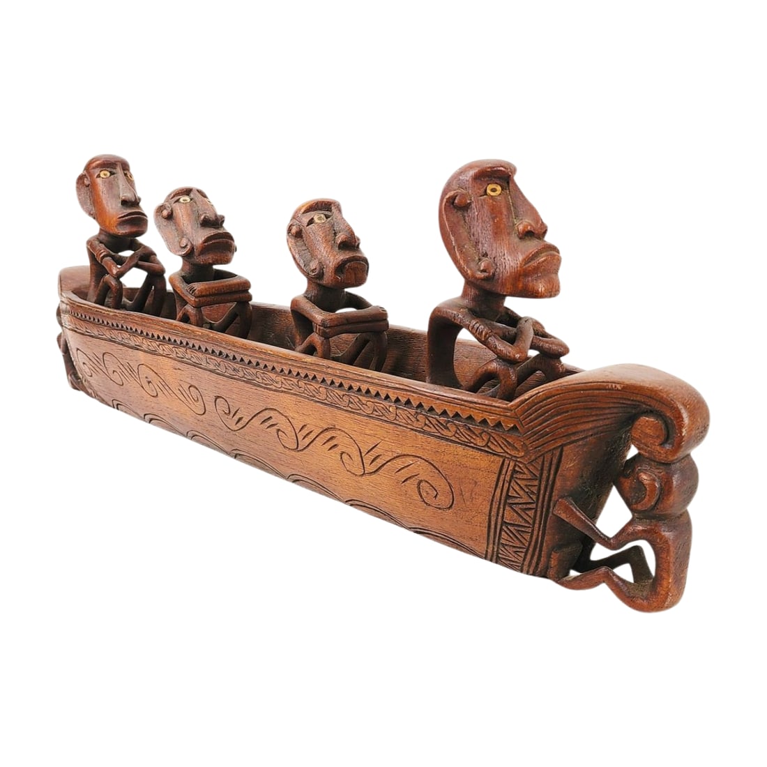 Vintage Batak Naga Morsarang Ancestral Boat Sculpture (1 of 9)