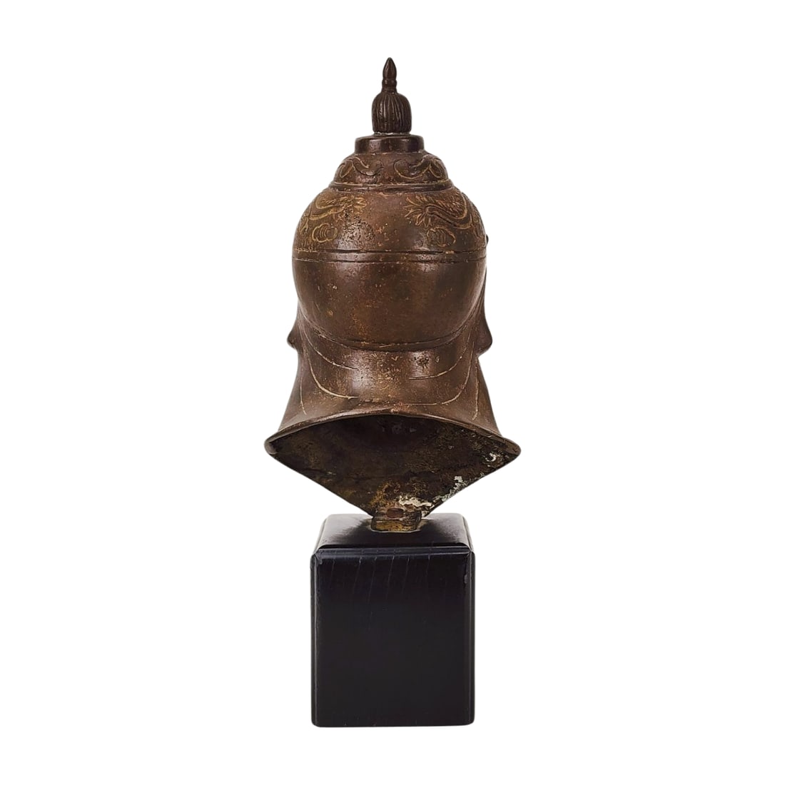 Vietnamese King Bronze Warrior Bust - 3