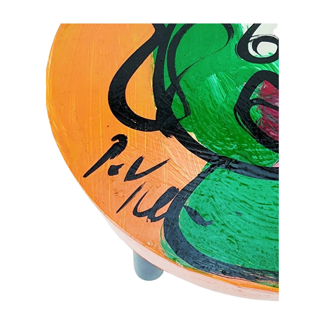 Peter Keil Painted Stool - 4
