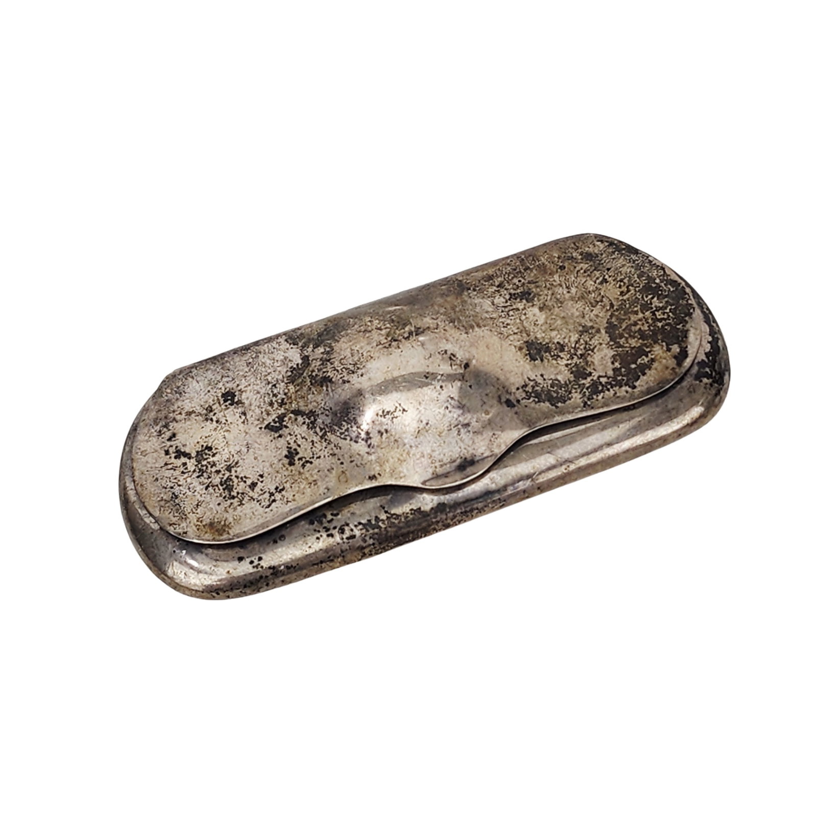 Antique Sterling Silver Eye Glasses Case: Antique Civil War Era sterling silver marked eye glasses case. Measures 4 1/4" x 1 7/8".